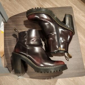 Doctor Martens UK 8 US 10 EU 42 Cherry Color Magdalena Platform Boots